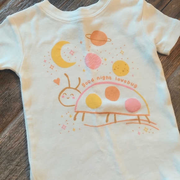 Toddler Girl Carter's Ladybug Print Pajama Shirt & Pajama Pants Set - Picture 3 of 4